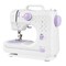 Portable Sewing Machine 12 Stitch Patterns Mini Electric Sewing Machine with Foot Pedal LED Light White Purple Beginner Home Use